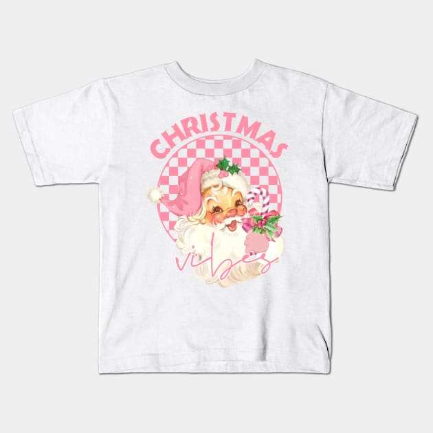 Christmas Vibes Kids T-Shirt by Sunset beach lover